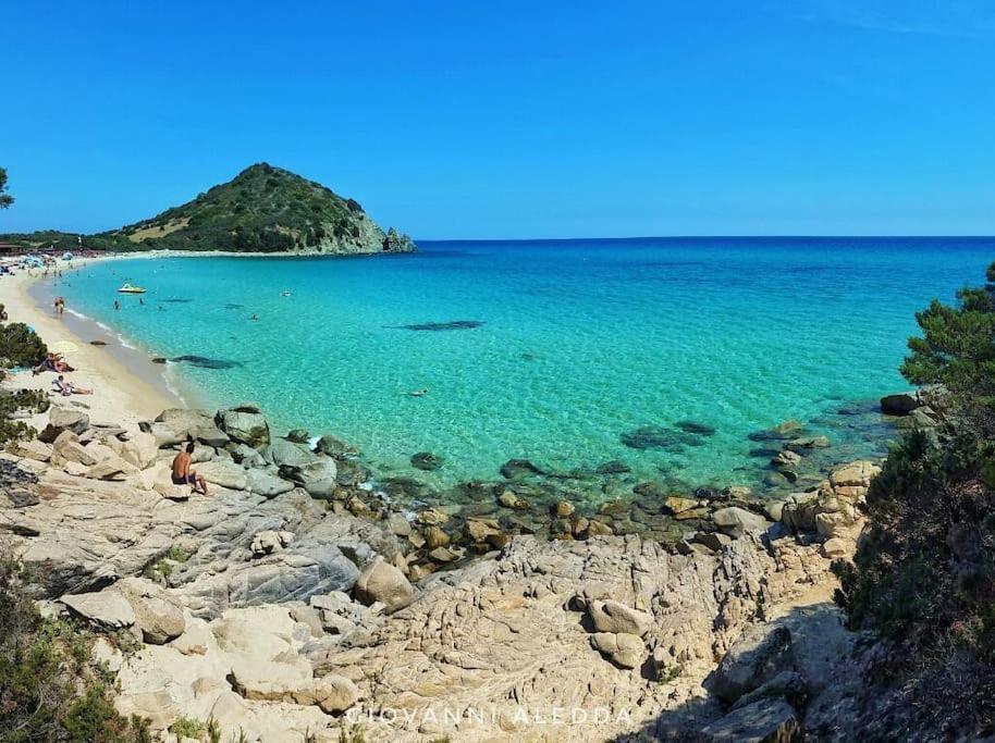 Sea View- 5 Minutes From The Beach Garden, Wi-Fi, Bbq Costa Rei Exterior foto
